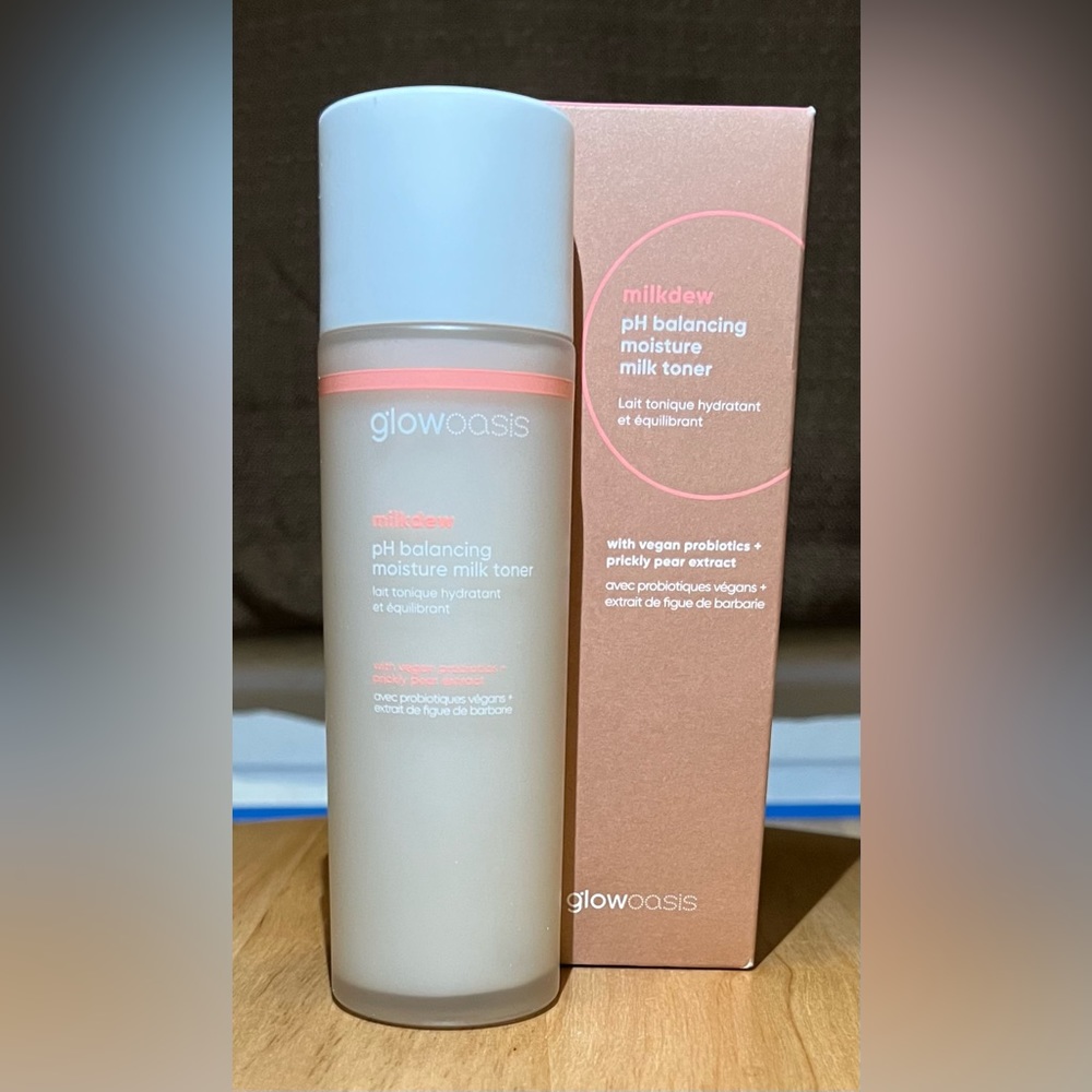 Glow Oasis milk dew pH balancing moisture milk, toner. New.